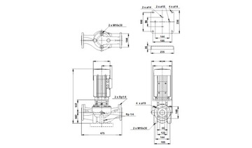 Циркуляционный насос Grundfos LM 65-160/173 A-F-A-BUBE