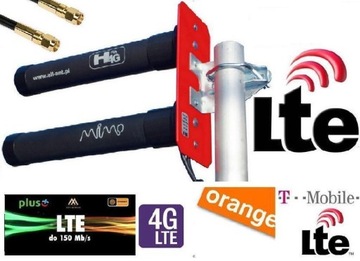 Антенна LTE 4G MIMO DUAL 30 дБи B593 MF28D 5 м SMA