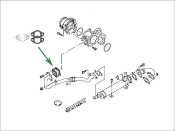 Заглушка EGR VW AUDI Skoda 1.2 1.6 2.0 TDi CAY CFF