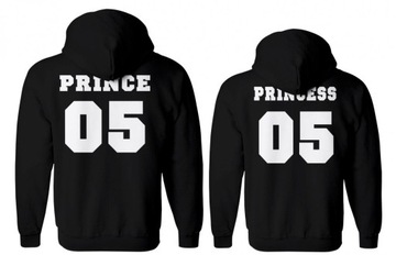 кофты для пар с капюшонами PRINCE и PRINCESS размер XXL