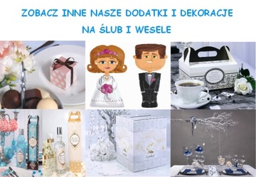 Dekoracja na auto maskę samochód do ślubu SB DA