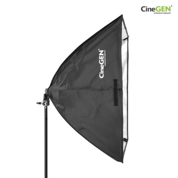 2x lampa SOFT BOX 50x50 cm ŻARÓWKA 85W STATYW