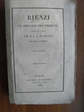 RIENZI 1836 LE DERNIER DES TRIBUN OSTATNI Z TRYBUN