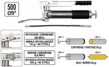 ДВУХСЕКЦИОННАЯ УЛУЧШЕННАЯ СМАЗКА YT-07041 YATO