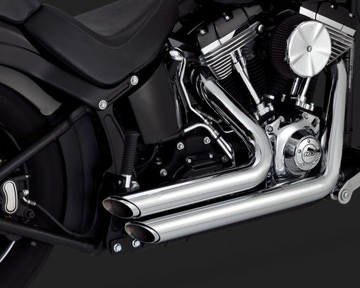 HARLEY SOFTAIL FAT BOY BLACKLINE EXHAUST V&H