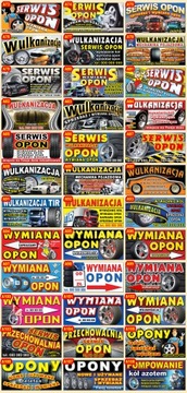 BANER AUTO SERWIS wulkanizacja wymiana opon oleju