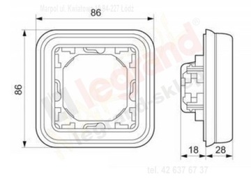 РУЧКА LEGRAND PLEXO ОДИНАРНАЯ, СЕРАЯ