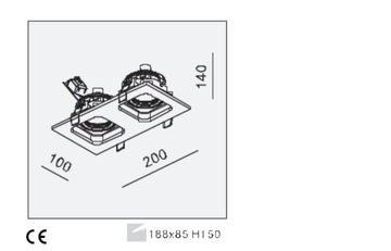 Лодзь mini QUAD DOUBLE Mistic, белый, встраиваемый