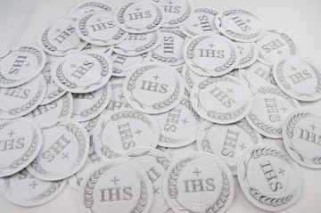 Нашивка IHS, эмблема, аппликация Первое Святое Причастие. 4б