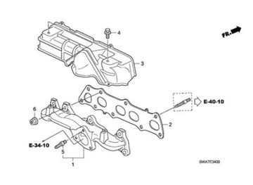 ВЫПУСКНОЙ ПАТРУБОК HONDA ACCORD CL CM C 2.2 I-CTDI