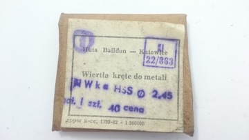 Сверло NWKa 2.45 BAILDON POLISH NEW