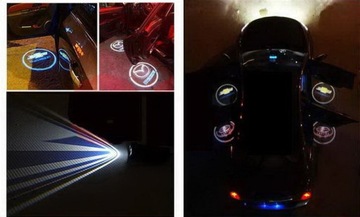 ŚWIATŁA LED POWITALNE LOGO BRABUS SUPER MOC 2x7W