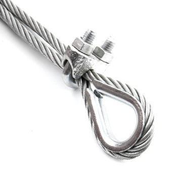 ZACISK Linowy KABŁĄKOWY 8mm do Liny OCYNK 2szt.
