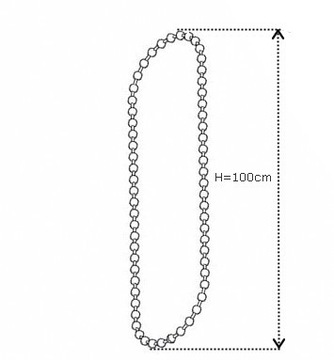 Цепочка для рулонных штор, петля день-ночь, H=100см
