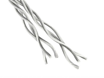 Lina linka stalowa NIERDZEWNA INOX Kwasoodporna splot 7x19 2,5mm 1m