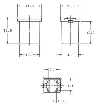 ПРЕДОХРАНИТЕЛЬ ЯПОНИЯ JAPVAL JCASE MICRO 14 ГНЕЗДА 20А