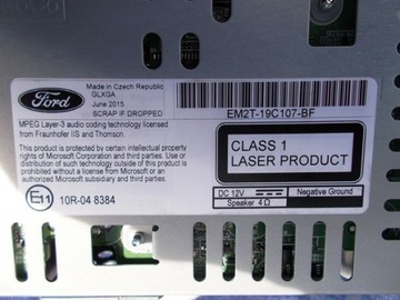 Экранный модуль магнитолы SONY FORD S-MAX Mk2 GALAXY Mk4