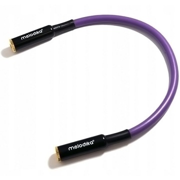 MELODIKA MDGMJ02 PURPLE RAIN KABEL ŁĄCZNIK MINI JACK STEREO 3.5mm 0,2m