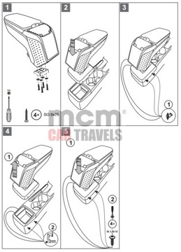 фото thumb №10, Подлокотник armster 2 подлокотник кожаный nissan note 2013-2019