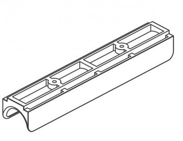 Двойной карниз, белый, комплект ZS2-100