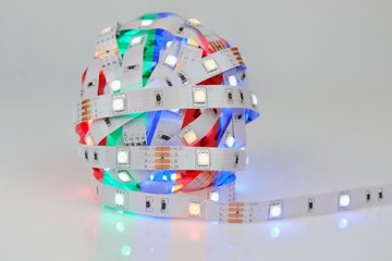 ZESTAW taśma LED SMD RGB 5050 sterownik pilot 2.5m