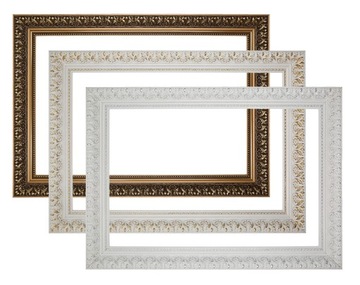 Фото кадра для изображения 35x45см белого золота серебро