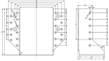 СОЕДИНИТЕЛЬ КРОНШТЕЙНА БАЛКИ WB30 ​​100x140 СЕРТИФИКАТ