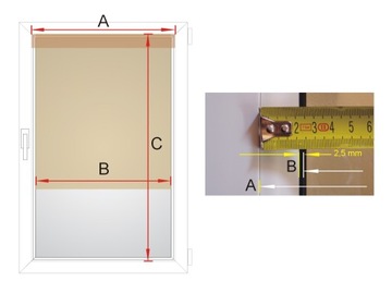 ВНУТРЕННИЕ КАССЕТНЫЕ РОЛЬСТАВНИ AL, размер 40x150 A