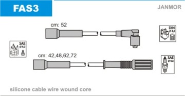 фото thumb №1, Дроти запалювання fiat uno 1.0 прямі