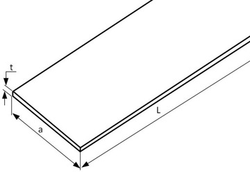 Płaskownik stalowy 100x6 g/w 2000mm