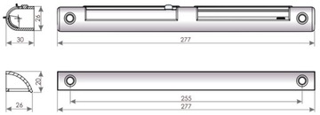 Оконный воздухоотводчик VENTEC VT 601 Антрацит/Белый