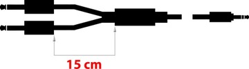 Кабель Jack 3,5 мм — 2x Jack 6,3 мм Klotz 3 м