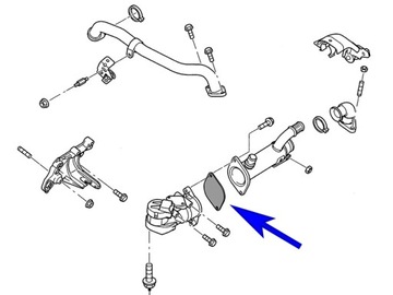 Заглушка EGR Ford 2.0 TDCi 16V Volvo 136/140KM