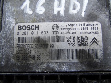 фото thumb №5, Бортовий комп'ютер двигуна peugeot 407 1.6 hdi 9658274680