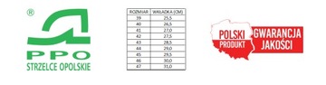 Buty robocze 305 BEZ PODNOSKA PPO ROZMIAR 44