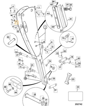 JCB 3CX 4CX Соединительный штифт рычага 811/50372