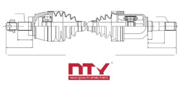 фото thumb №3, Піввісь ліва alfa romeo 156 1.9 jtd 01-06