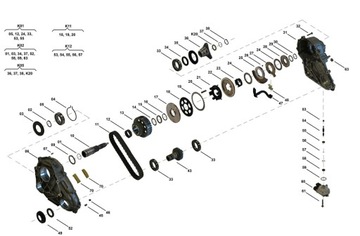 РЕМКОМПЛЕКТ РЕДУКТОРА ATC45L BMW X5 E70 F15