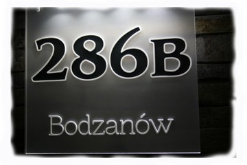 Номер дома с солнечной подсветкой 3-D 185x165