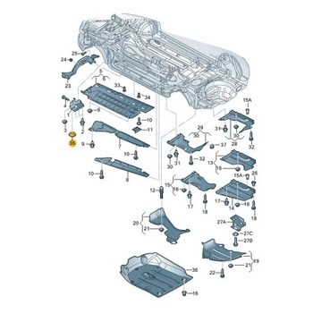 ЗАГЛУШКА НАПОЛЬНАЯ ЗАБОРКА, КРЫШКИ НОВАЯ AUDI A4 B6 B7 ОРИГИНАЛ ОТ ДИЛЕРА