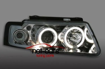 ЛАМПЫ ФАР VW PASSAT 3B B5 ANGEL EYES LED C