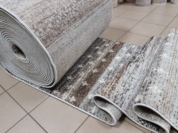 Chodnik Dywan ADVENTURE 70cm szaro brązowy loft