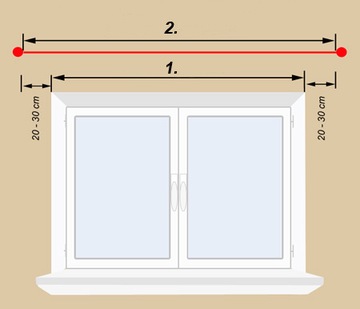 Карниз для штор 160 см ДВОЙНОЙ карниз CLASSIC 1,6 м.