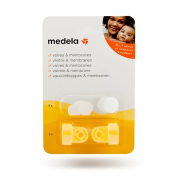 НАБОР Medela: 2 клапана + 6 диафрагм для молокоотсоса