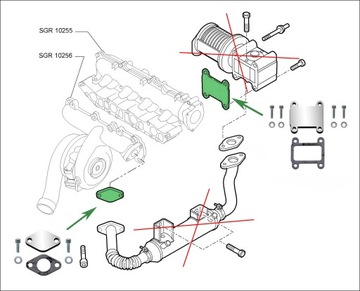 Заглушки EGR 1.9 CDTi OPEL Vectra C Zafira B