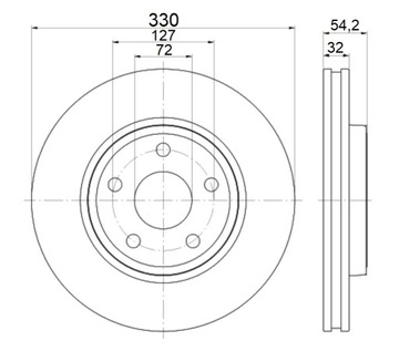 TEXTAR DISCS JEEP GRAND CHEROKEE IV WK WK2 передний