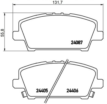 QP8372C керамические колодки HONDA CIVIC VIII UFO передние