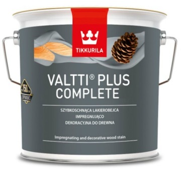 TIKKURILA VALTTI PLUS ПРОЗРАЧНЫЙ ЛАК-ПИТАНИЕ 2,7л