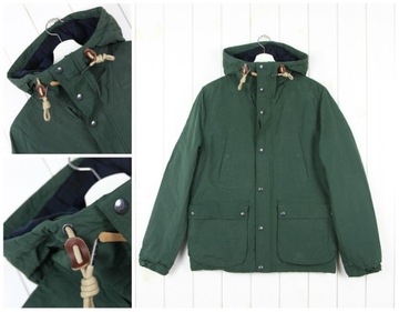 LEE HOODED PARKA KHAKI GREEN KURTKA KAPTUR _ S