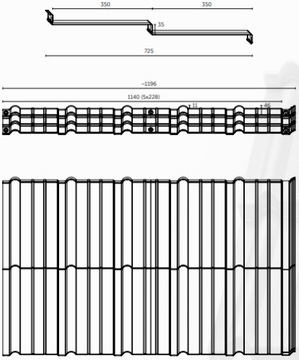 BUDMAT MURANO MODULAR FLAT STEEL Кровельная черепица